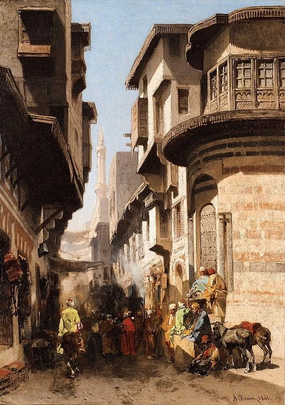 Scena animata al Cairo